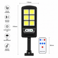 Lámpara Solar LED 120 LEDs con Sensor de Movimiento y Control Remoto | IP65