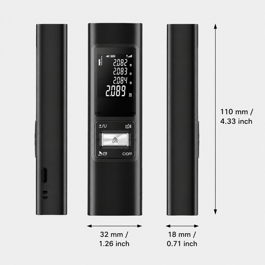 Mide Sin Errores - Medidor Láser Pro USB-C (46 caracteres)