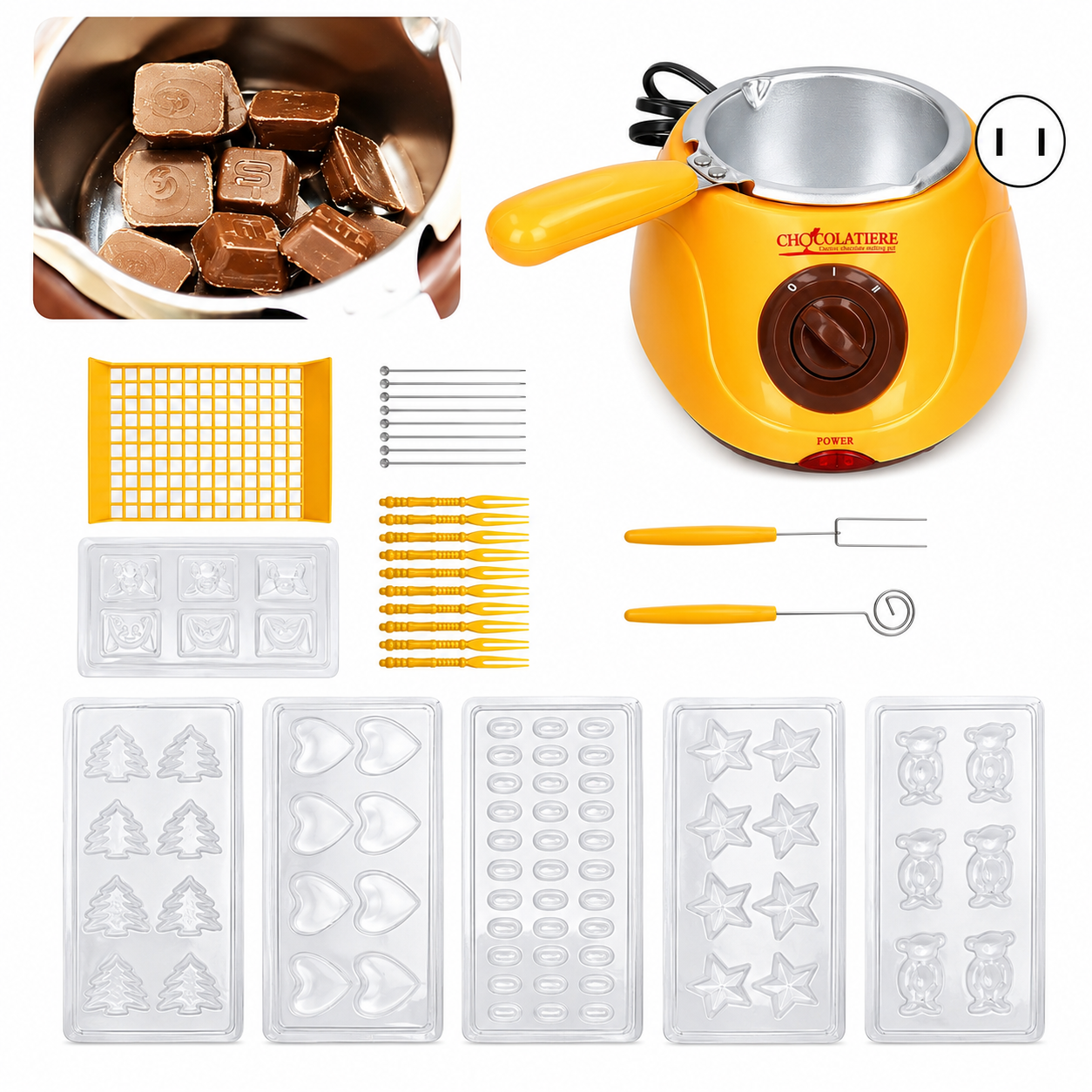 Máquina Eléctrica para Derretir Chocolate | Temperatura Controlada | Repostera y Fondue