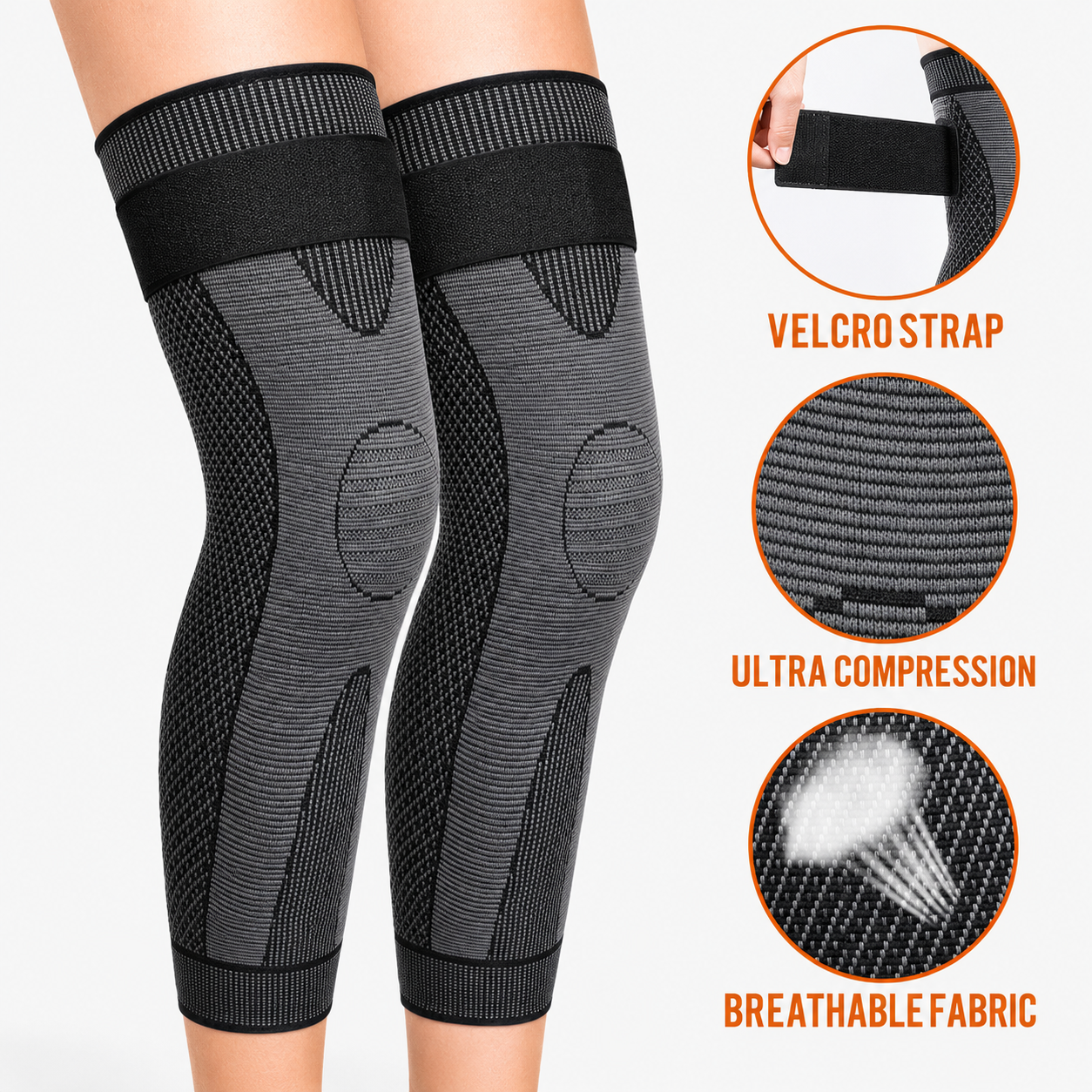 Alivio Total de Rodilla - Rodillera Autocalentable con Acupresión