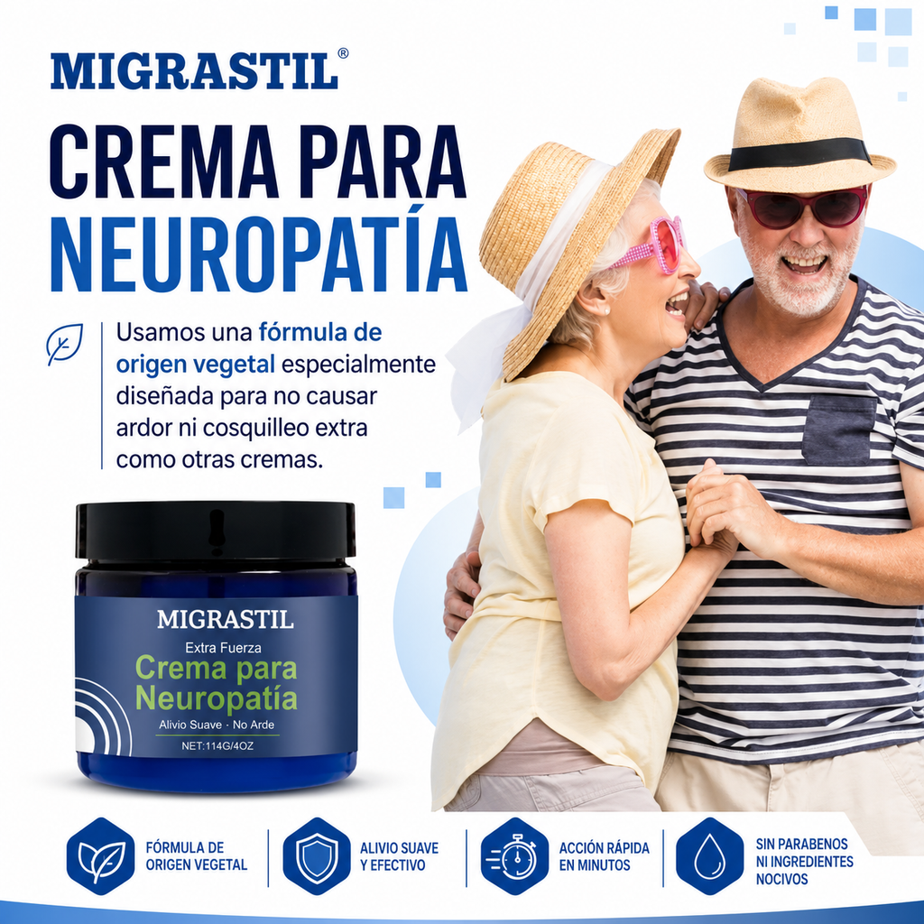Crema Migrastil Neuropatía — Alivio Tópico de Acción Rápida