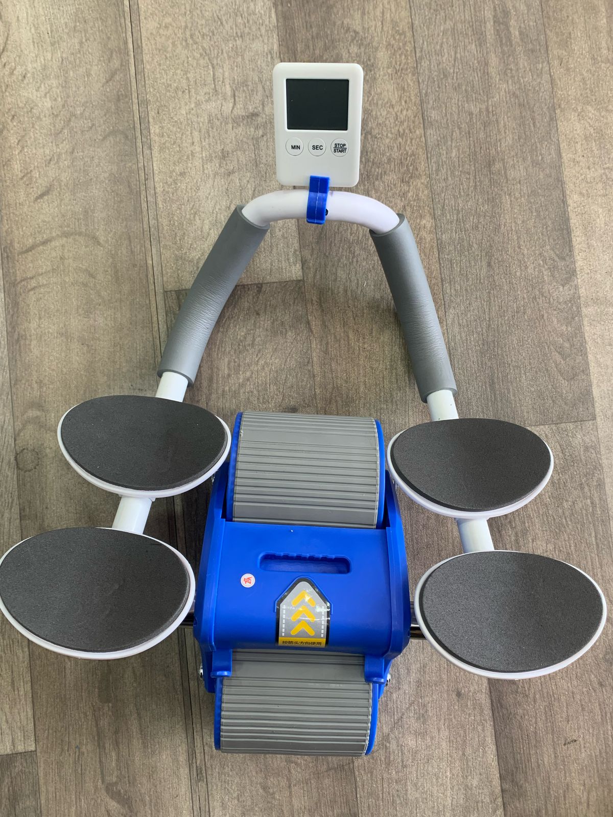 Rueda Abdominal con Pantalla LCD | Apoyabrazos Ergonómico | Contador de Repeticiones
