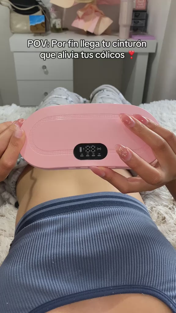 Cinturón Térmico para Cólicos Menstruales con Masaje y Calor | Recargable